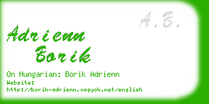 adrienn borik business card